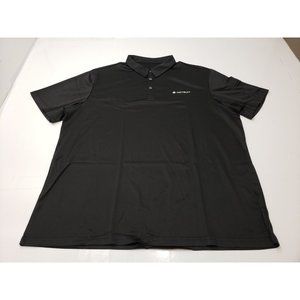 HOTSUIT Mens Shirt Golf Polo Short Sleeve Collared Wicking UPF40+ Black 3XL NWT